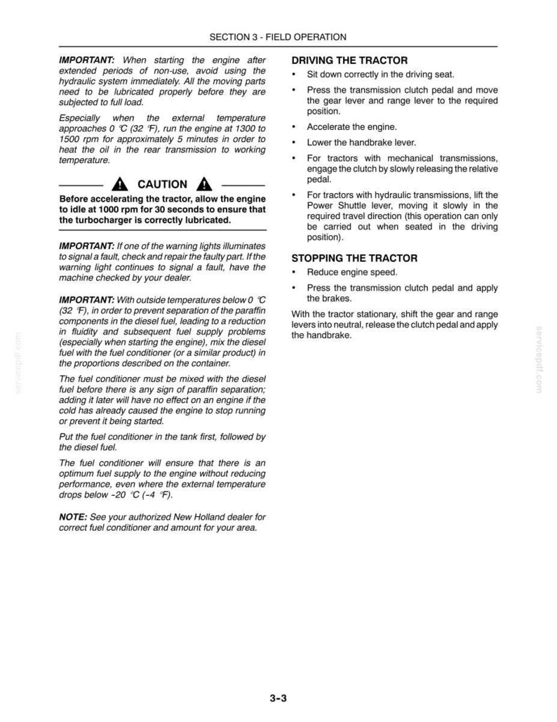 New Holland T4020, T4030, T4040, T4050 Deluxe, SuperSteer Tractor Operator Owners Operation Manual | Instant Pdf Download image 6