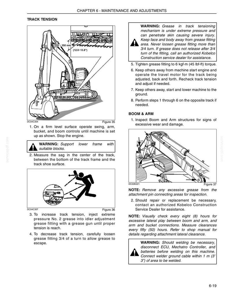 Kobelco SK210-8 Tier 3 Crawler Excavator Operator Owners Operation Manual | Instant PDF Download image 9