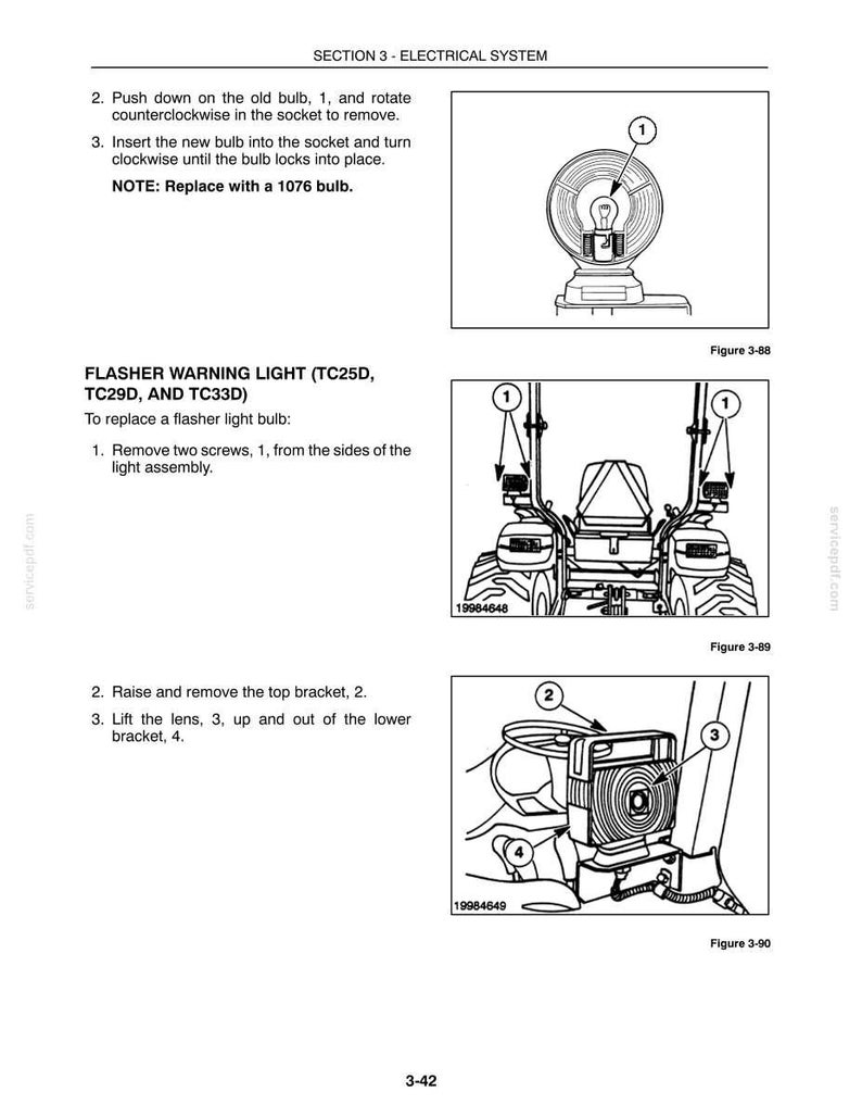 Manual de servicio y reparación para tractores New Holland 1530, 1630, 1725, 1925, Tc25, Tc25d, Tc29, Tc29d, TC33, TC33D / Descarga instantánea en PDF imagen 5