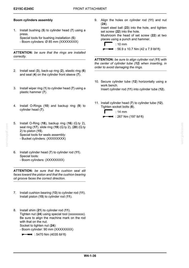 New Holland E215c, E245C Crawler Excavators Tier IV Service Repair Workshop Manual | Instant PDF Download image 11