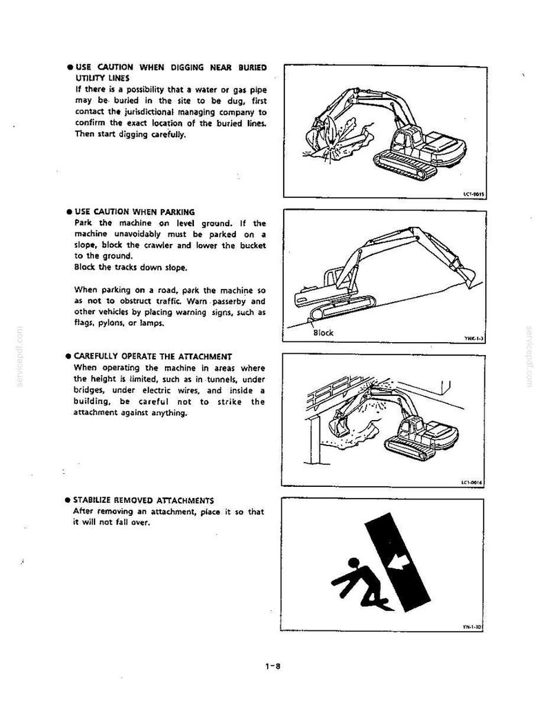 Kobelco Sk100, SK120, SK120LC Hydraulic Excavator Operator Owners Operation Manual | Instant PDF Download image 3