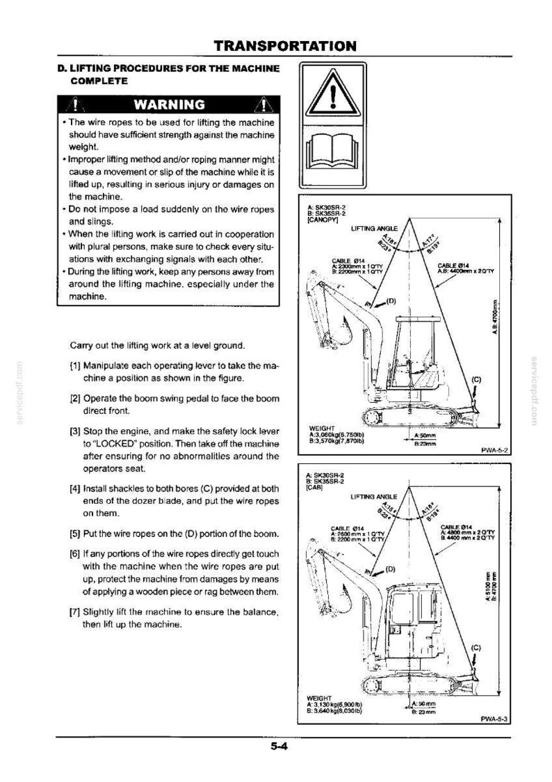 Kobelco SK030SR-2, SK035SR-2 Hydraulic Excavator Operator Owners Operation Manual | Instant PDF Download image 9