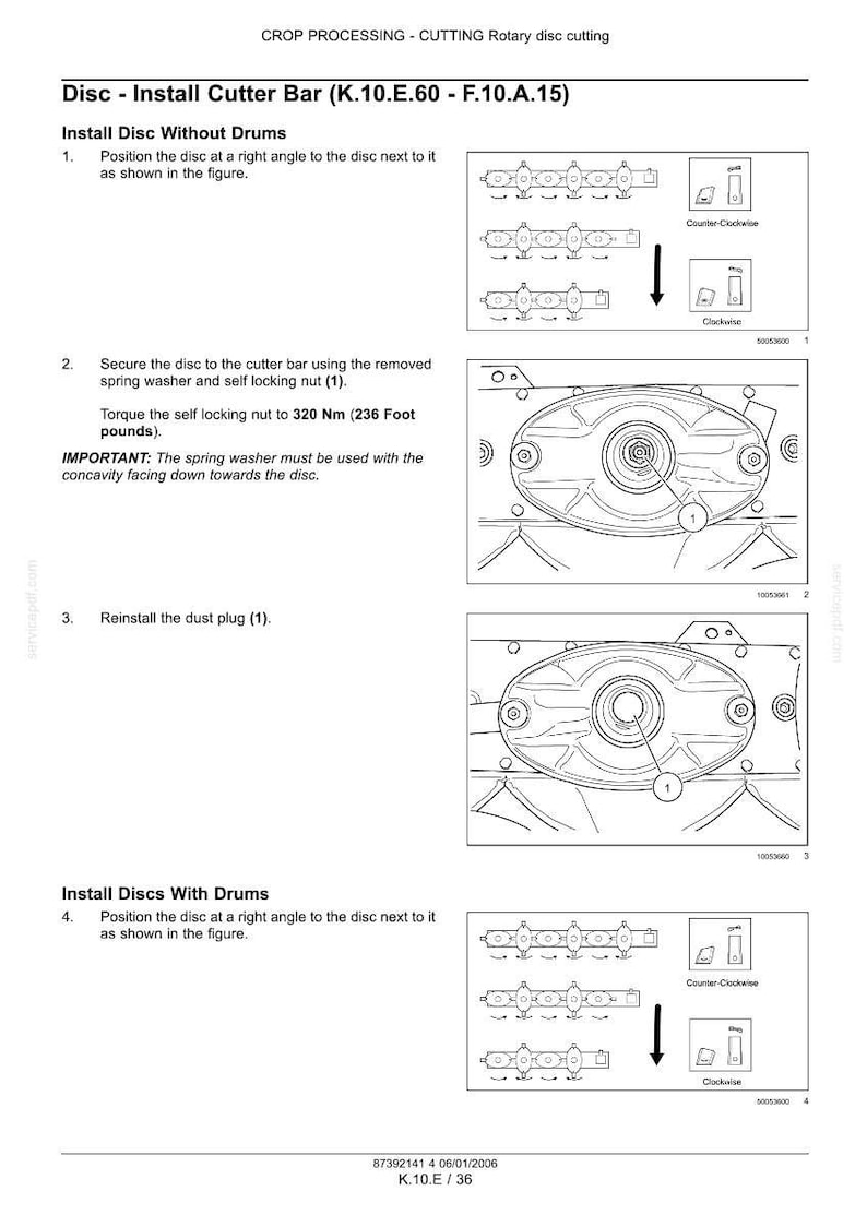 New Holland Hm234, HM235, HM236 Disc Mower Service Repair Workshop Manual | Instant PDF Download image 11