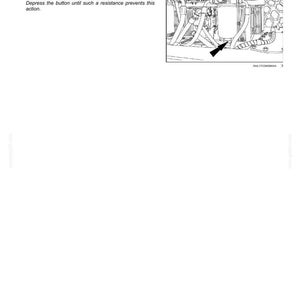 May include: Diagram illustrating maintenance instructions. Text reads: "Turn the separator's valve to drain the water from the fuel filter." The note specifies draining over 0.60 L of fuel/water. An arrow points to a component with multiple tubes.