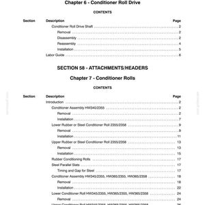 New Holland 2355, 2358 Disc Auger Header Service Repair Workshop Manual PDF | Instant PDF Download image 11