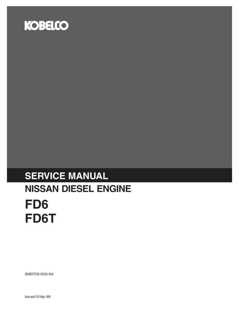 Nissan FD6, FD6T Diesel Engine Service Repair Workshop Manual | Instant PDF Download image 2