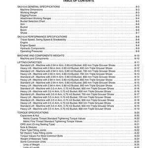 Kobelco SK210-8 Tier 3 Hydraulic Excavator Operator Owners Operation Manual | Instant PDF Download imagen 8