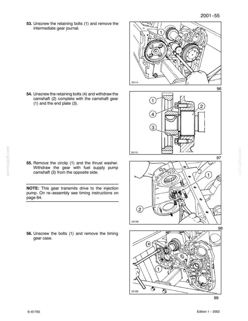Case Jx55, Jx65, Jx75, Jx85, JX95 traktorer service, reparation och verkstadsmanual PDF | Direkt PDF-nedladdning bild 4