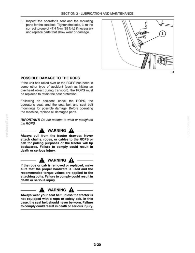 New Holland T2210, T2220 Tractor Operator Owners Operation Manual | Instant PDF Download image 8