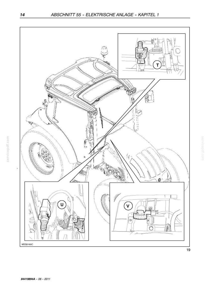 Steyr Kompakt 4055 S, Kompakt 4065 S Traktoren Wartungshandbuch Reparatur Werkstatthandbuch / Descargar PDF imagen 10