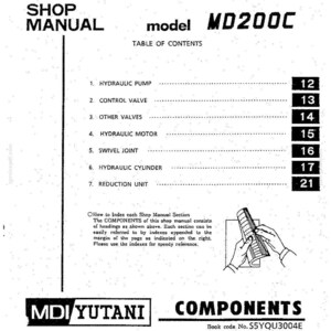 Kobelco MD200C Hydraulic Excavator Service Repair Workshop Manual | Instant PDF Download image 7