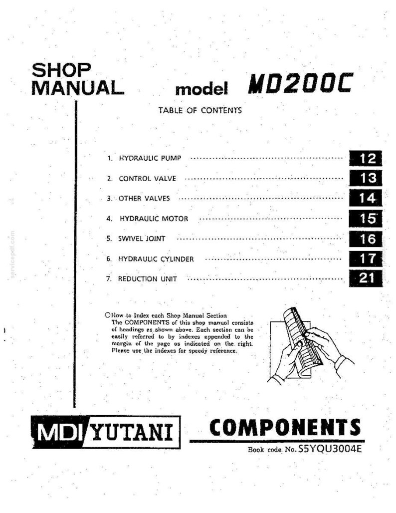 Kobelco MD200C Hydraulic Excavator Service Repair Workshop Manual | Instant PDF Download image 7