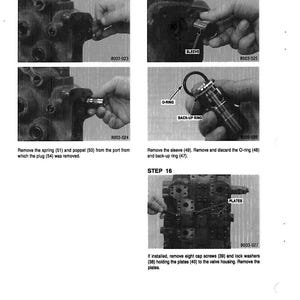 May include: A grayscale technical diagram with step-by-step instructions for mechanical assembly. The image includes close-up shots of components, labeled with terms like "SLEEVE" and "O-RING", and numbered steps for clarity.