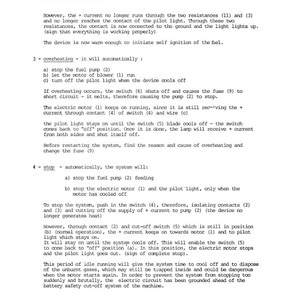 Op de afbeelding: Een technisch document getiteld "VERWARMINGSSYSTEEM BEDIENING" met het Poclain-logo. Het document beschrijft de werking van het systeem, inclusief oververhittings- en stopprocedures, met diagrammen en uitleg. Pagina 44 is zichtbaar.