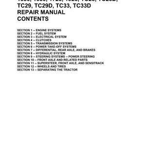 Manual de servicio y reparación para tractores New Holland 1530, 1630, 1725, 1925, Tc25, Tc25d, Tc29, Tc29d, TC33, TC33D / Descarga instantánea en PDF imagen 3
