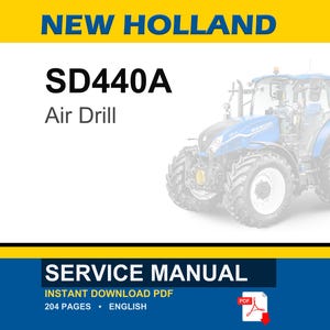 ニューホランド SD440A エアドリル サービス修理ワークショップマニュアル PDF | 即時PDFダウンロード 画像 1