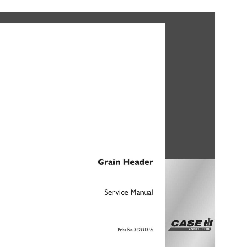 May include: A white service manual titled "Grain Header" with the text "Service Manual" below it. The Case IH Agriculture logo is in the bottom right corner. Print No. 84299184A is at the bottom.