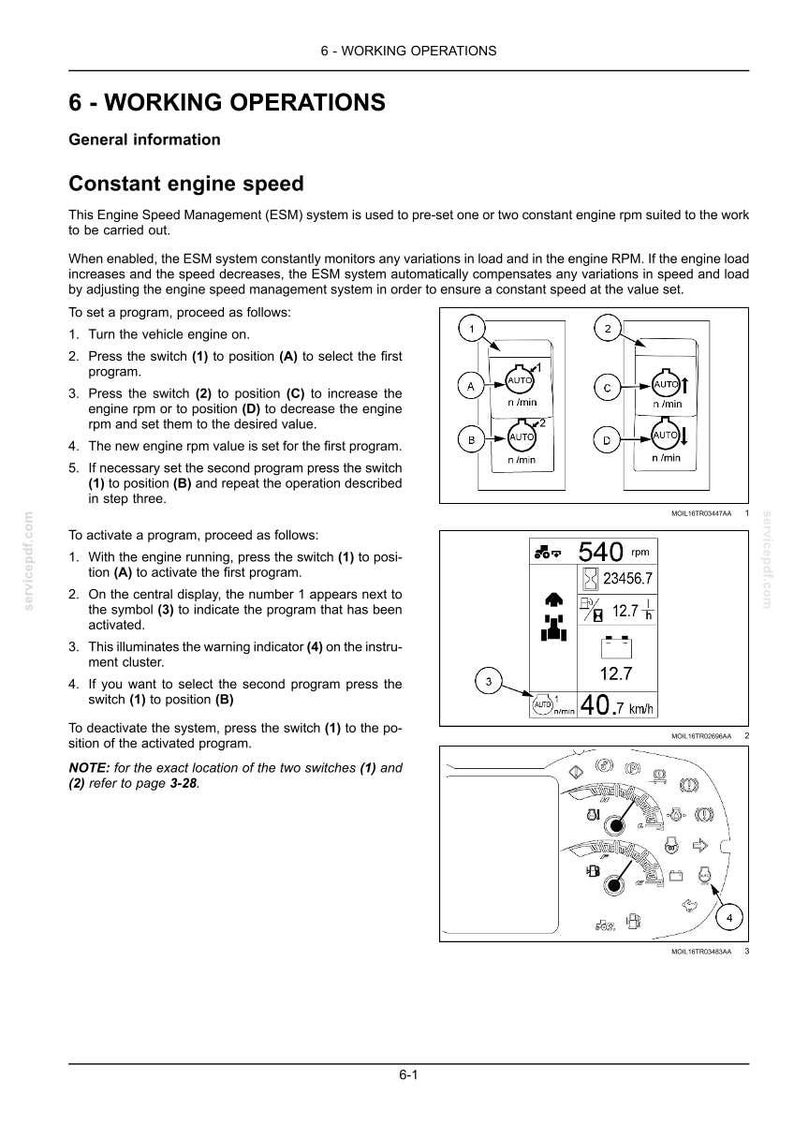 Steyr 4075, 4085, 4095, 4105, 4115 Kompakt Ecotech Tractor Operator Owners Operation Manual | Instant PDF Download image 3
