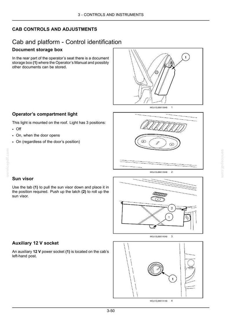 New Holland B95c, B95c Lr, B95c Tc, B110C Tier 4B (final) Tractor Loader Backhoe Operator Owners Operation Manual | Instant PDF Download image 5