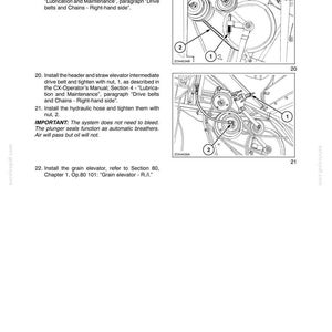 Manuale di officina per la riparazione e la manutenzione della mietitrebbia New Holland serie CX / Download PDF immediato immagine 10