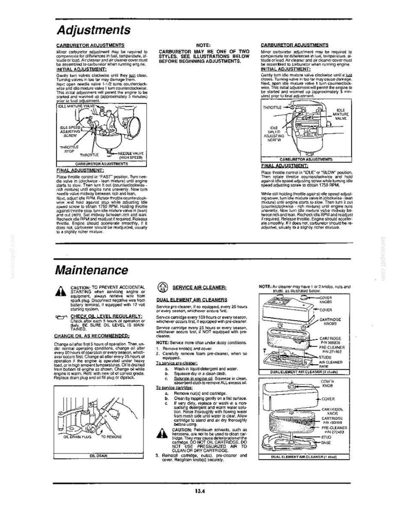 Ford LT12.5A Lawn Tractor Operator Owners Operation Manual | Instant PDF Download image 10