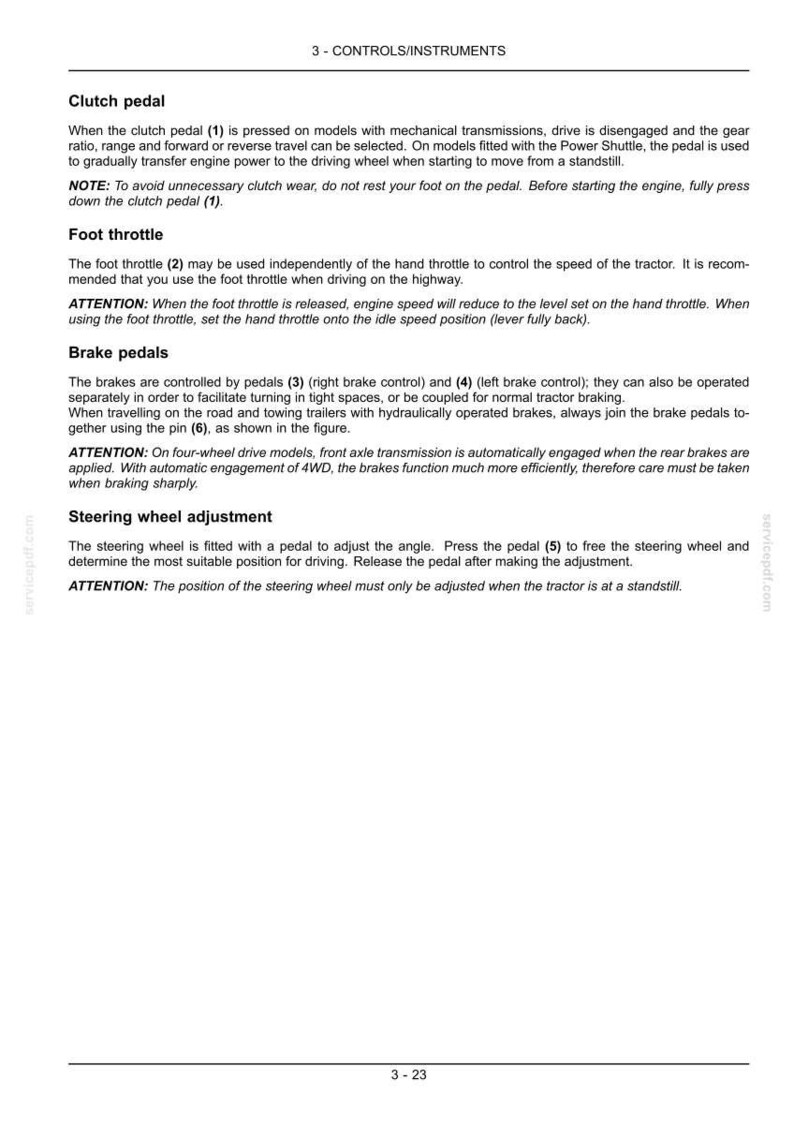 Manual de operación y mantenimiento del tractor New Holland T5.95, T5.105, T5.115 / Descarga instantánea en PDF imagen 5