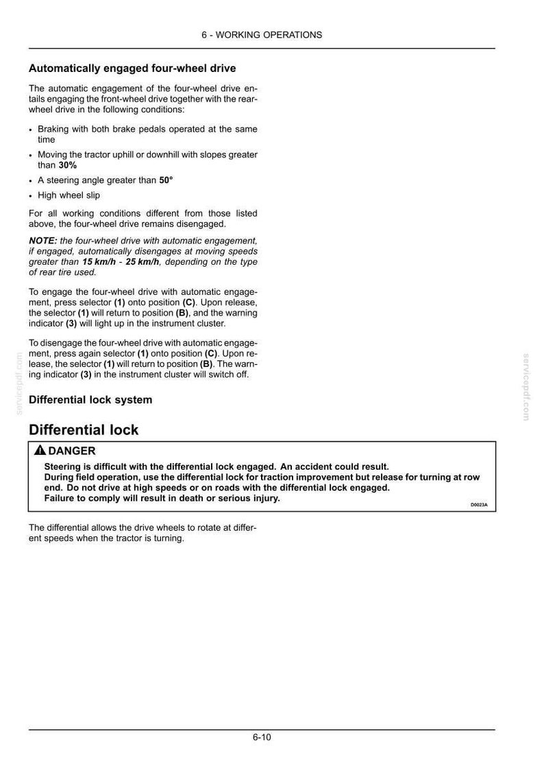 Instrukcja obsługi ciągnika New Holland T4.80v, T4.90v, T4.100v, T4.110V | Natychmiastowe pobranie pliku PDF zdjęcie 6