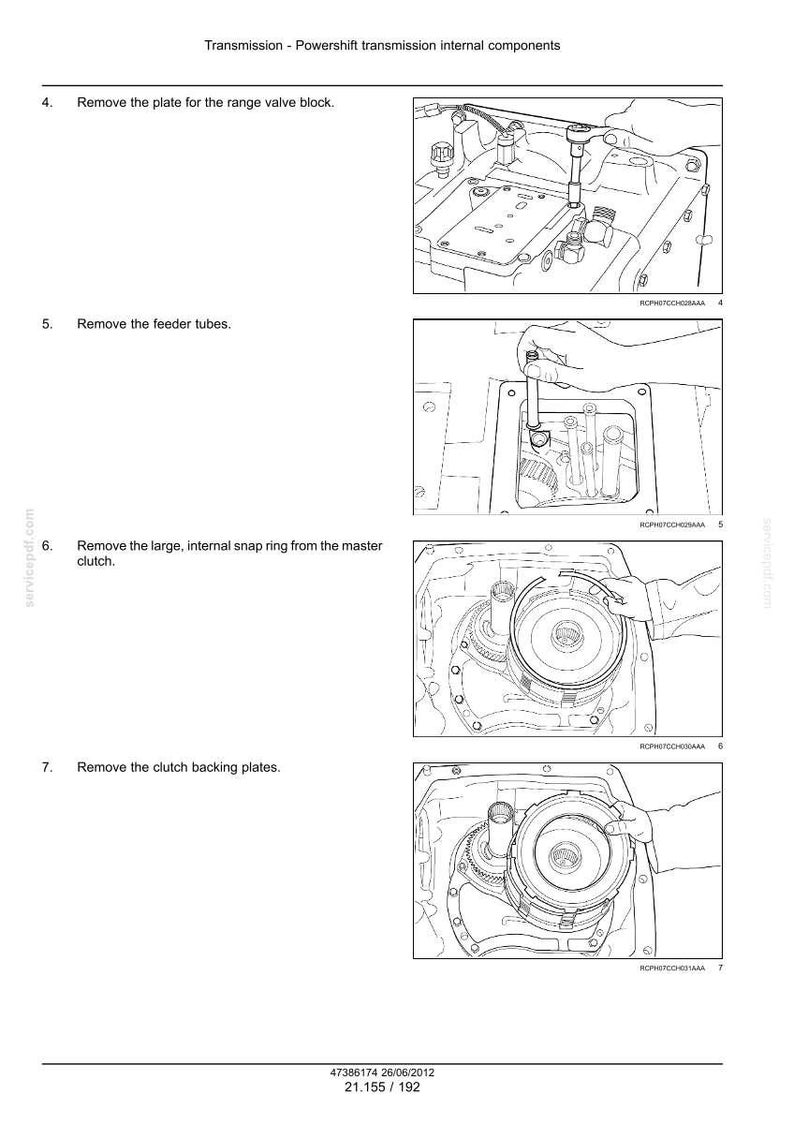 Case Magnum 235, 260, 290, 315, 340 Traktor Service Reparation Verkstadsmanual PDF | Direkt PDF Nedladdning bild 4