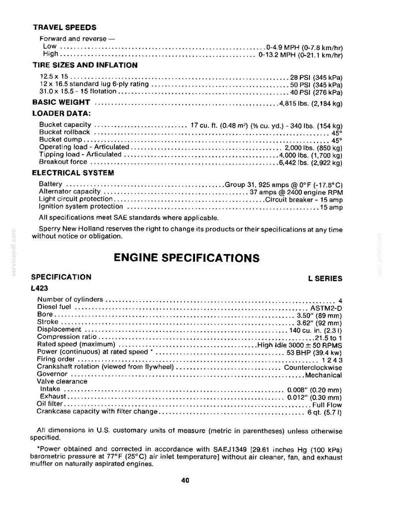 New Holland L-600 Loader Operator Owners Operation Manual | Instant PDF Download image 10