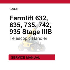 Case Farmlift 632, 635, 735, 742, 935 Steg IIIB Teleskoplastare Service Reparation Verkstadsmanual | Direkt PDF-nedladdning | Marknad: Europa bild 1