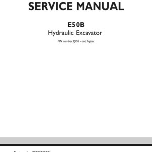 New Holland E50B Hydraulic Excavator Service Repair Workshop Manual | Instant PDF Download image 3
