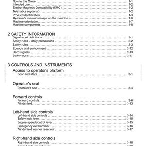 K&ouml;nnte beinhalten: Eine wei&szlig;e Dokumentseite mit dem Titel "Inhaltsverzeichnis" mit einer Liste von Themen, darunter "Allgemeine Informationen", "Sicherheitsinformationen" und "Bedienelemente und Instrumente". Das Dokument ist ein Handbuch mit Seitenzahlen.