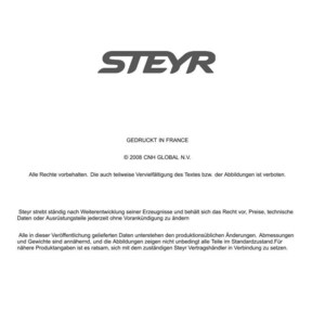 Steyr 6165 Cvt, 6180 Cvt, 6200 Cvt, 6210 CVT, 6225 CVT Traktoren Wartungshandbuch Reparatur Werkstatthandbuch | PDF-Download image 7