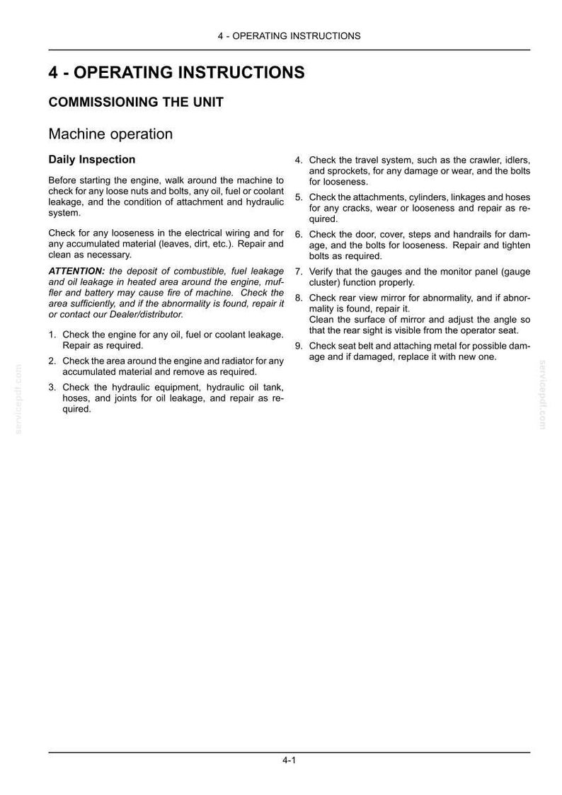 New Holland E85CMSR Midi Excavator Operator Owners Operation Manual | Instant PDF Download image 6