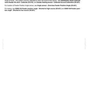 May include: A technical document with the title "Angle sensor - Dynamic description Feeder Position Angle". The document provides information on feeder position sensors, calibration, and testing procedures. Includes text and numbers.