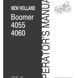 Gebruikershandleiding New Holland Boomer 4055, 4060 trekkerbestuurder | Directe pdf-download afbeelding 3