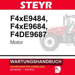 Steyr F4ce9484, F4ce9684, F4de9484, F4de9684, F4de9687, F4ge9484, F4ge9684, F4HE9484, F4HE9684 Motor Wartungshandbuch | PDF-Download image 1