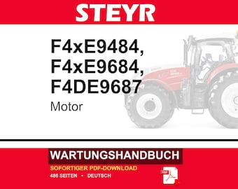 Steyr F4ce9484, F4ce9684, F4de9484, F4de9684, F4de9687, F4ge9484, F4ge9684, F4HE9484, F4HE9684 Motor Wartungshandbuch | PDF-Download
