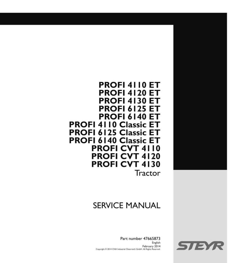 Steyr Profi 4110 Et, 4120 Et, 4130 Et, 6125 Et, 6140 Et/Classic Et, Cvt 4110, CVT 4120, CVT 4130 Tractor Service Manual | PDF Download image 2