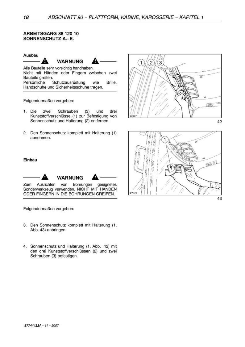 Steyr 4065, 4075, 4085, 4095 Kompakt Traktoren Wartungshandbuch Reparatur Werkstatthandbuch | PDF-Download image 8