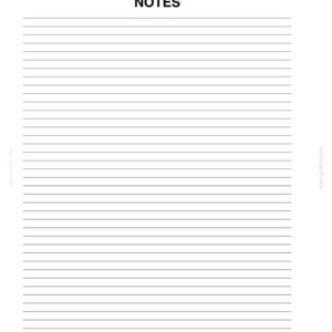 K&ouml;nnte beinhalten: Eine wei&szlig;e Seite mit horizontalen Linien zum Notieren. Der Text "NOTIZEN" steht in Fettdruck. Oben steht "ABSCHNITT 12 - ALPHABETISCHER INDEX". Die Seite stammt aus einem Handbuch oder Notizbuch.