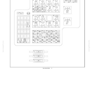 May include: Diagram of electrical systems, harnesses, and connectors. The image includes various symbols and diagrams of electrical components, along with text labels and a grid layout. The text at the top reads "Electrical systems - Harnesses and connectors."