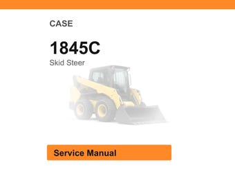 Case 1845C Skid Steer Service Manual PDF | Workshop Repair | Instant Download