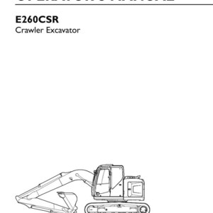 New Holland E260CSR Crawler Excavator Operator Owners Operation Manual | Instant PDF Download image 3