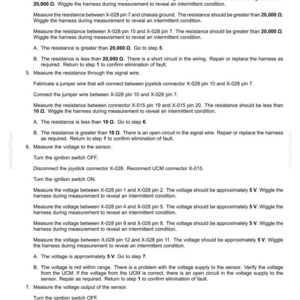 May include: A document titled "Electrical systems - FAULT CODES" with troubleshooting steps for an electrical system. Instructions include measuring resistance and voltage, with diagrams and connector references. The document is dated April 27, 2017.