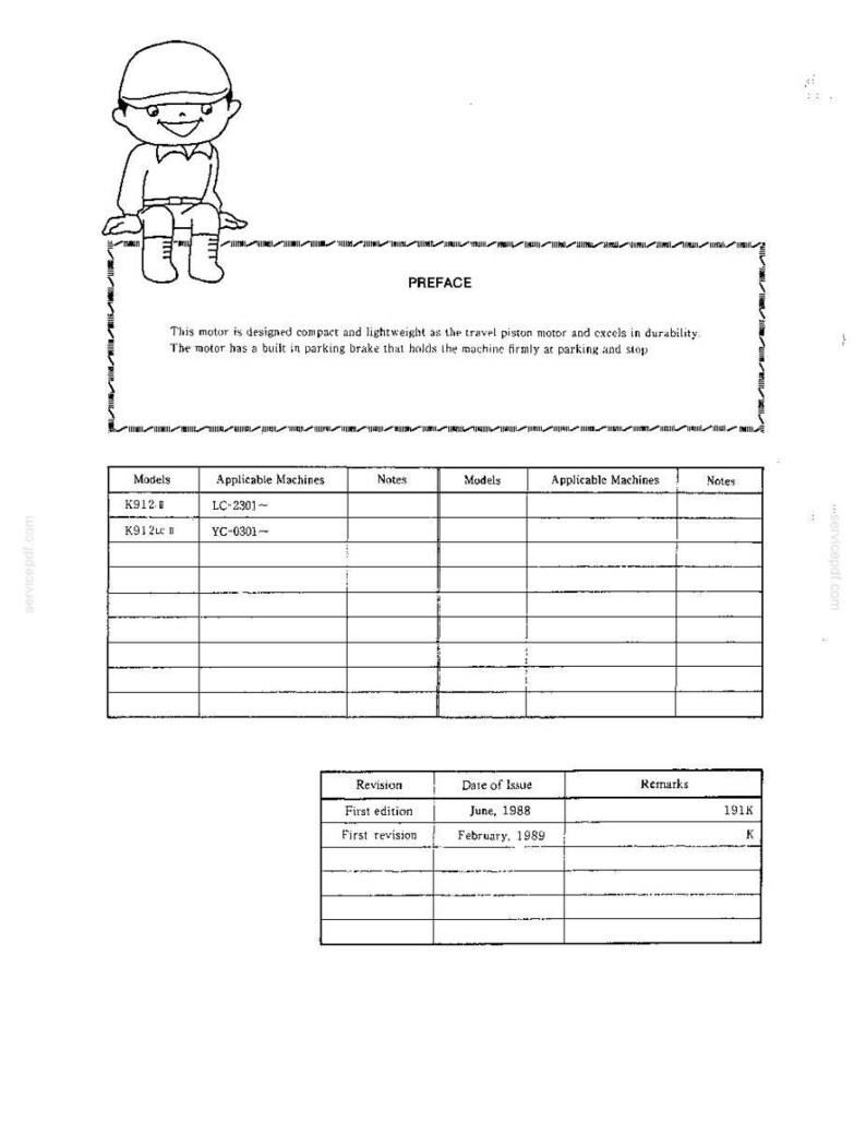 Kobelco K912-Ii, K912LC-II Hydraulic Excavator Service Repair Workshop Manual | Instant PDF Download image 9