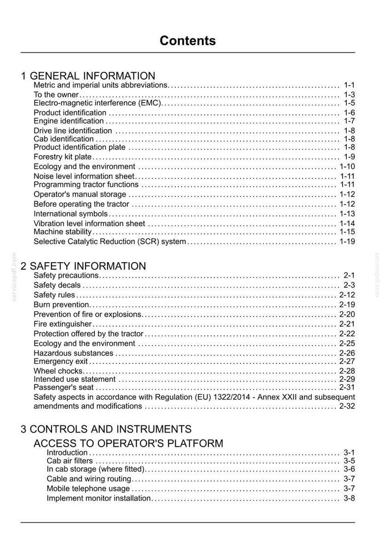 Steyr 6150, 6165, 6175 CVT Stage IV Tractor Operator Owners Operation Manual | Instant PDF Download image 4