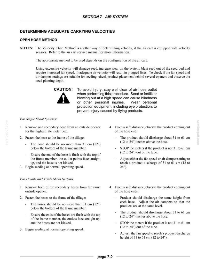 Flexi-Coil 5000 Air Drill Equipment Service Repair Workshop Manual PDF | Instant PDF Download image 10