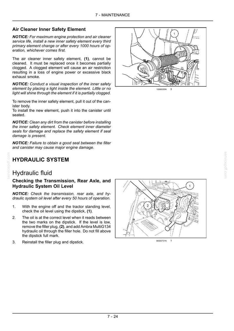 Manual de operación y mantenimiento del tractor New Holland Boomer 8N / Descarga instantánea en PDF imagen 9