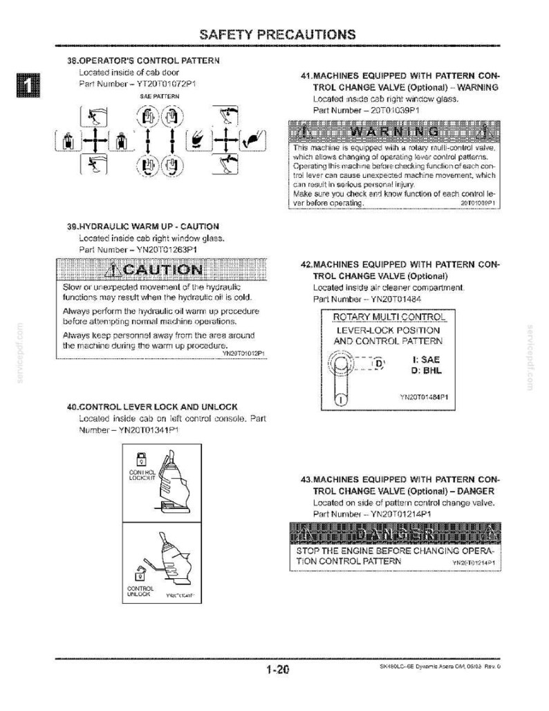 Kobelco SK480LC-6E Hydraulic Excavator Operator Owners Operation Manual | Instant PDF Download image 3
